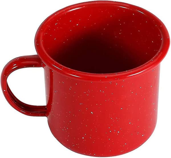 Campingmuggar för utomhus - kaffemugg 16 Oz - emaljerad resekopp. Te Camping Emaljkopp
