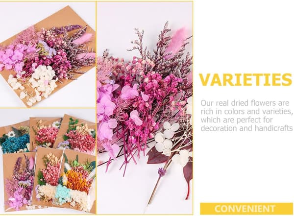 1 pose tørrede blomster DIY tørrede blomster lysfremstilling håndværk harpiksforme DIY boligindretning
