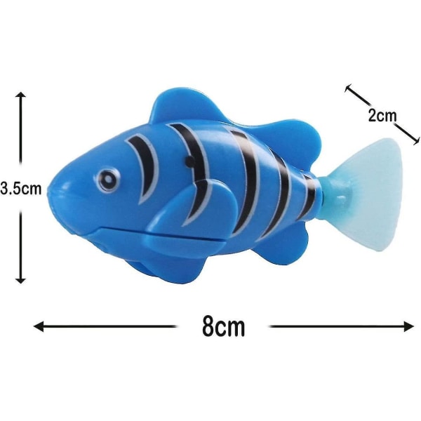 Elektronisk Kattelekefisk Bevegelig Svømmerobot Fisk 4stk