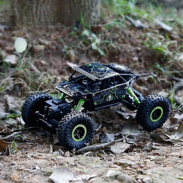 1:18 Kokonaiskokoinen 4wd 2.4ghz Kaukosäädöllä Ohjattava Kiipeilyauto 4x4 Kaksoismoottorinen Leikki