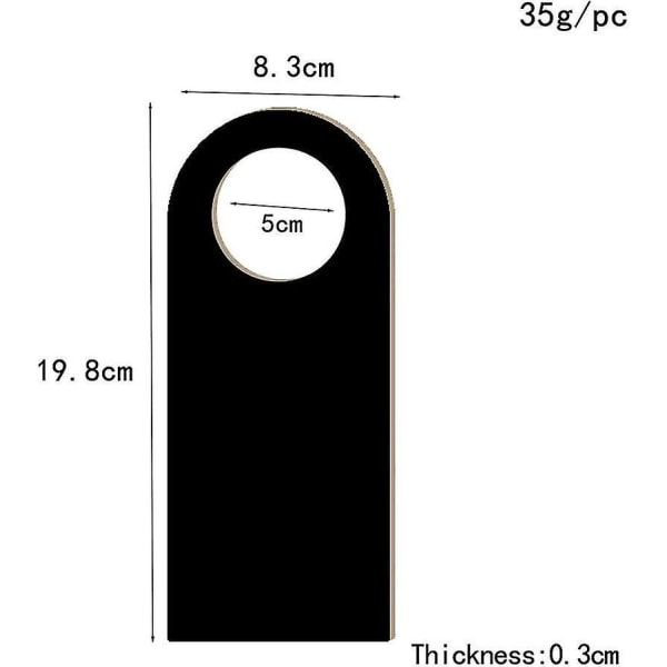 6-pack trädörrskyltar med krita för varningar