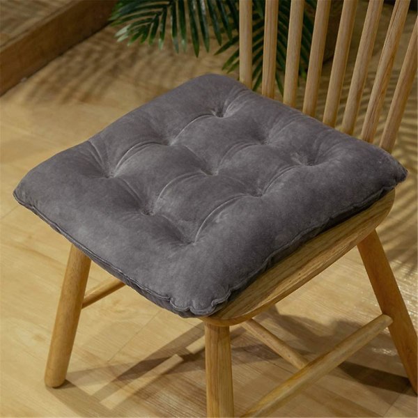 Set med 2 Sittdynor, Stolsdynor med Band, Sammetsdynor, Sittdyna, Stolsdyna för inomhus