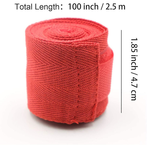 Bomuld Bandage Bokse Håndledsbandage Hånd Wrap Combat Beskyttelse