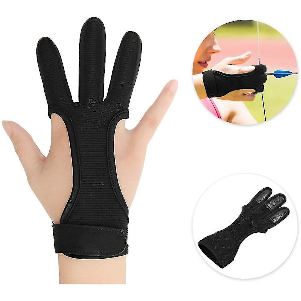 Skyttehandske, Halksäker Andningsbar Tre-fingers Skyttehandskar