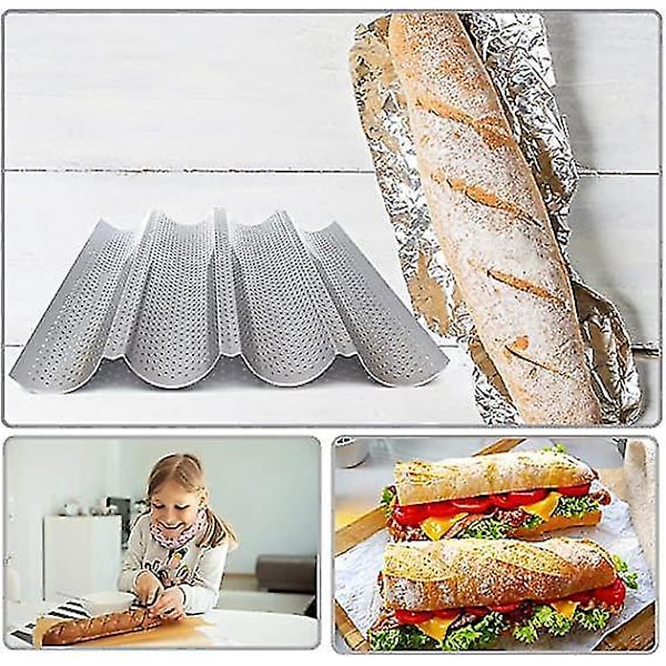 Baguettebakke Non-stick Brød Bakke Pan Bagebakke Form