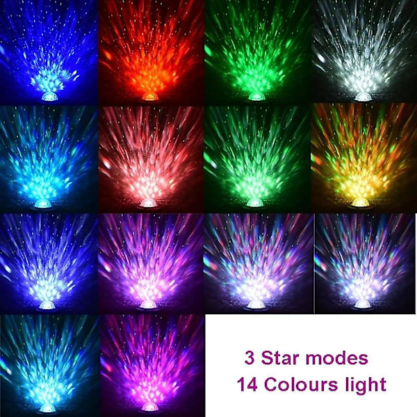 LED-tähti Galaxy-projektori Bluetooth-kaiutin yövalo