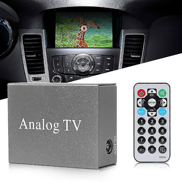 Bil Mobil Video Analog Tv Mottagare Box Hållbar i Bil DVD