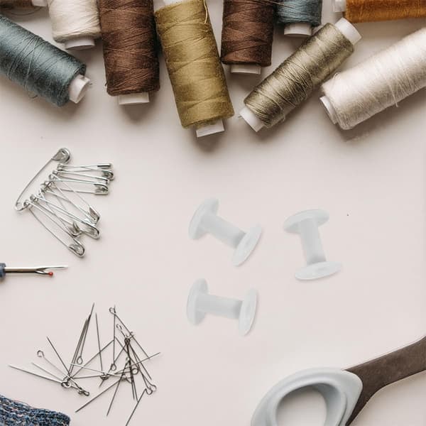8 stk. tomme plastspoler tråd spoler DIY viklehjul