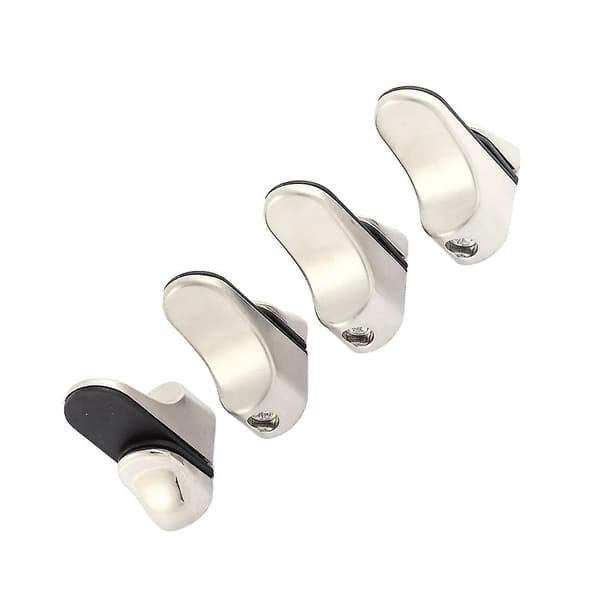 4 stk. Rustfrit Stål 3-20mm Tykkelse Glashylde Spændeklips Montering Holder