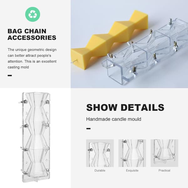 Geometrisk Abstrakt Doftljusform Plast DIY Aromaterapi Ljusform