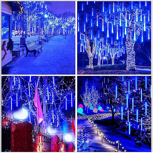 4 Pakkaa 30cm 12\" Jouluvaloja 576 LED Meteori Sade Vedenkestävä
