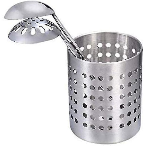 304 Rustfritt Stål Sølv Filter Kjøkkenutstyr Stativ Rundt 13,4x11,8cm