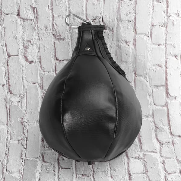 Päronformad boxningsboll, boxningssäck, högelastiskt PU-material, hängande träningsboll