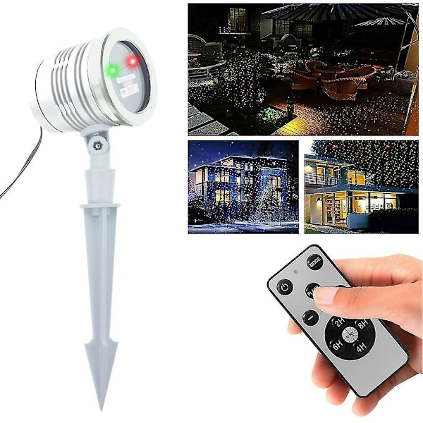 Mini-laser valo Laser Star II Punainen Vihreä Vedenkestävä Lamppu