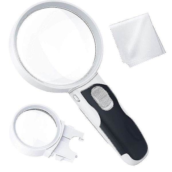 LED-valoinen suurennuslasi seniorille 10x 5x suurennos