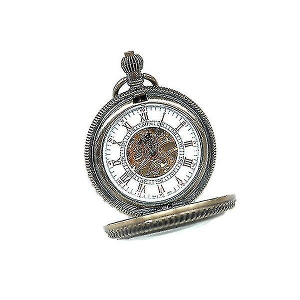 Antiikki pronssi Steampunk mekaaninen miesten watch | taskukellot