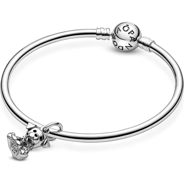 Dangle-berlock för Lmell-armband, Labradorhund i silver för kvinnor
