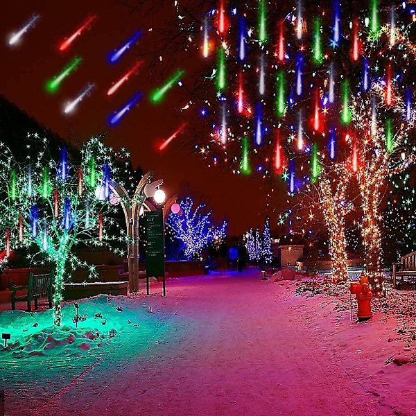 4 Pack 30cm Strängljus 576 LED Meteorregn Vattentät