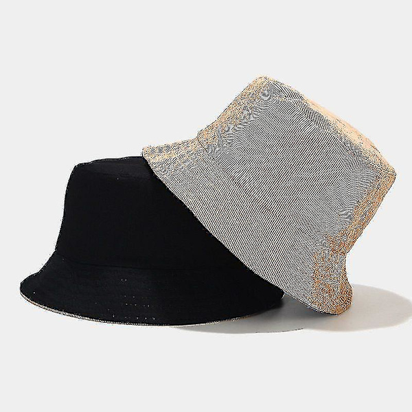 Høst-Vinter Bucket Hat Solid Fiskerhatt Kordfløyel Solhatt Reversibel Hip-Hop Caps Foldbar Billig Jakthatt Fiskehatt Light blue