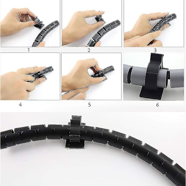 Justerbare kabelklips 3m Lim Wire Clips Nylon Wire Klemmer For Bil