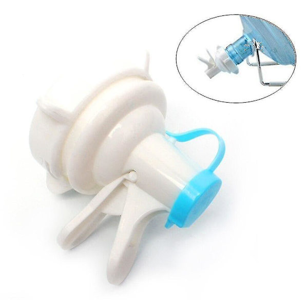 Ekovänlig Plast Liten Bärbar Camping Hem Inverted Vatten Dispenser Dammskydd 1 Styck Vit