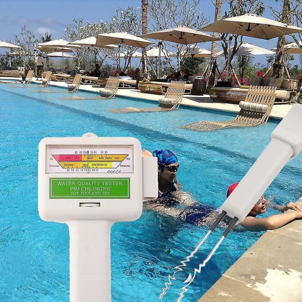 PH Cl2 Tester Svømmebasseng Spa Water Monitor