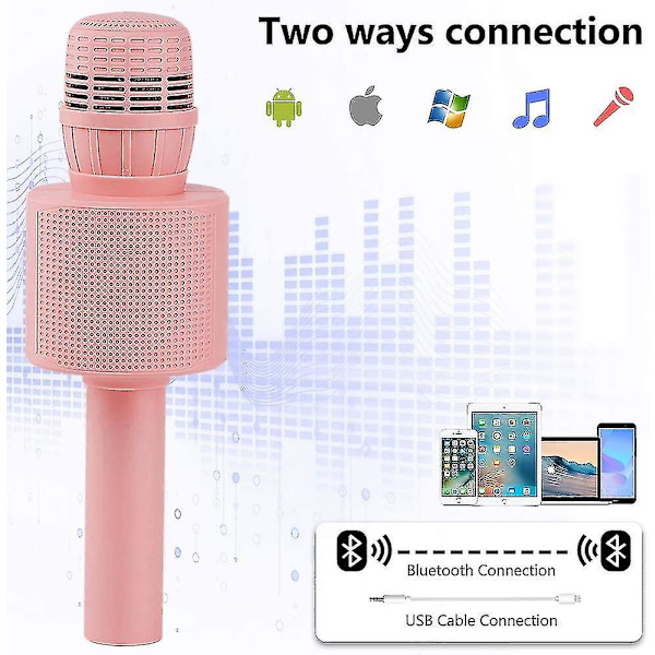 Trådlös Bluetooth Karaoke Mikrofon, Bärbar Karaoke Spelare för Barn