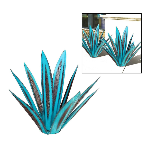 Tequila Rustic -metallikoriste Agave-kasvi puutarhaan ja pihalle