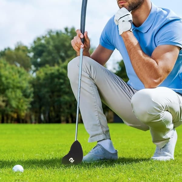 11 st professionella elastiska golfklubbhuvudskydd, svarta putterskyddande ärmar för järnklubbor