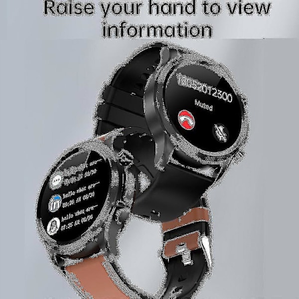 2024 Blodsukker Smartwatch ECG+PPG Overvågning af Blodtryk Kropstemperatur Smartwatch Mænd IP68 Vandafvisende Fitness Tracker - Smart Ure Ny Mesh belt black