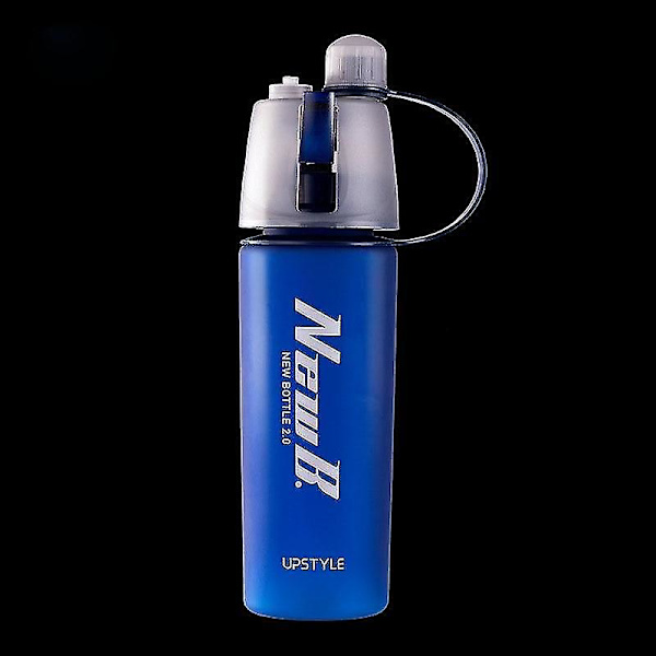 600ml Plastik Vandflaske Spray Sports Fitness Blå