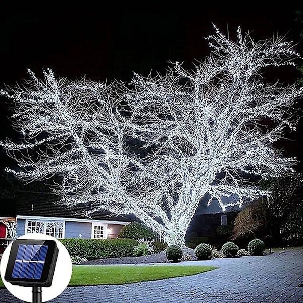 Ulkoilma Solar LED -valoketjut Vedenkestävä Joulu Juhla