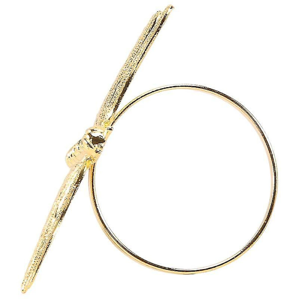 8 st Dragonfly Servettringar Guld DIY Hotell Bröllop Bankett Bordsplacering Metall Servett Spänne Jul