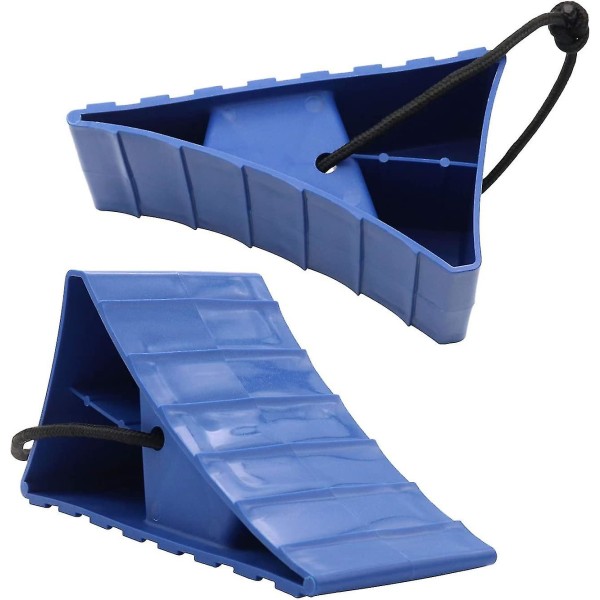 Gummikile, Dækstop med Håndtag, Anti-slip Blok, Dækstop, Hjulblok, Dækstøttepude, Holder Biler, Trailere, Campingvogne på Pladsen (bl