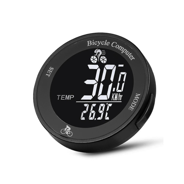 Trådlös cykelcomputer Vattentät Bergscykel Odometer Multifunktionell LCD-skärm Cykling Spe-yuhao