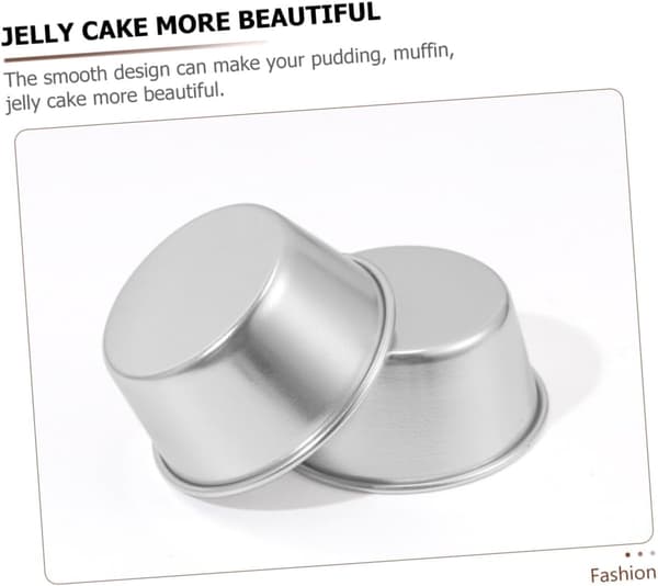 6 stk. æggetærteforme Bageforme 8,9x8,9x6,3 cm aluminiumslegering non-stick