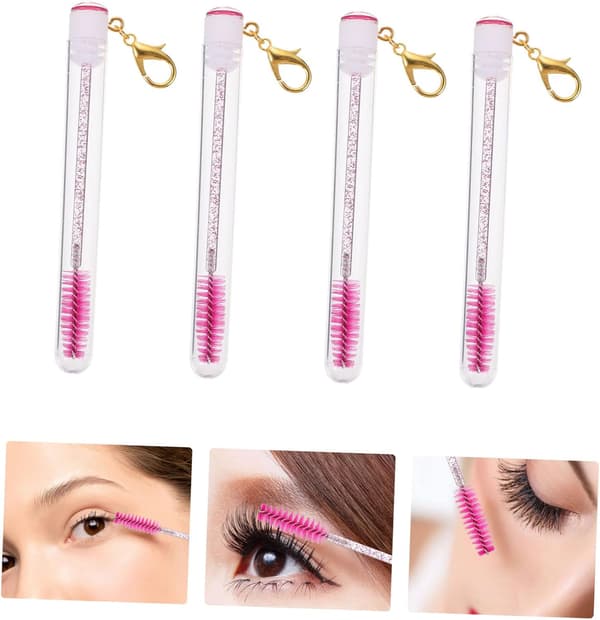 8 stk. øjenvippebørste Mascara Makeup øjenvippenøglering til vippe- og øjenbrynsbørste