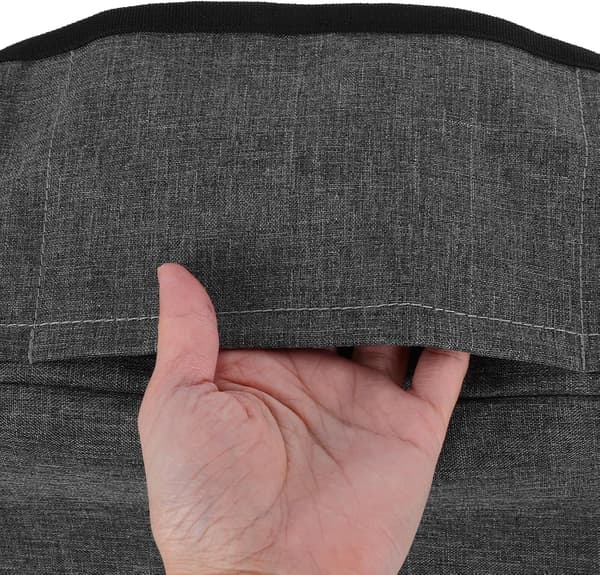 Leikkuukoneen pölysuoja 3 säilytystaskulla pellavanharmaa pölytiivis suojus