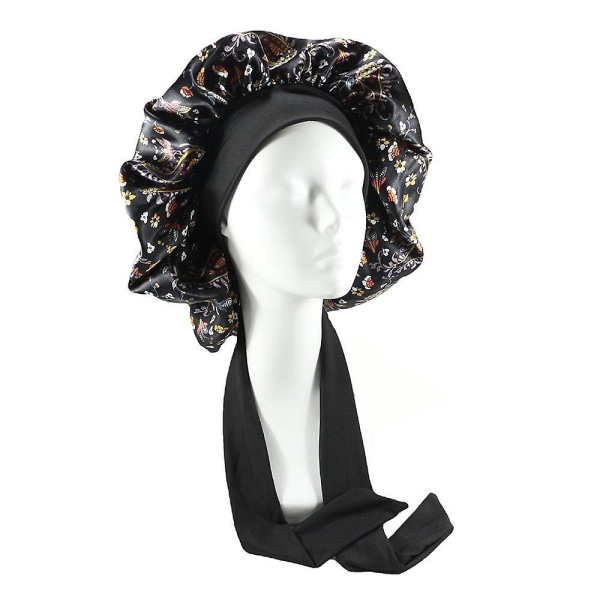 2st Silk Bonnet Satin Bonnet För Sovhuv Med Knytband Cap