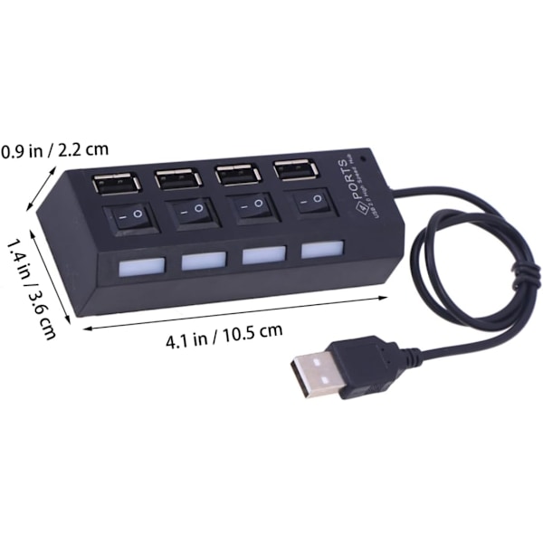 2st 4 USB Hub 4 Port Data Hub USB Splitter USB 2.0 Hub 4 Port Data Hub USB Hub USB 2.0