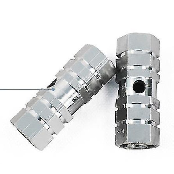 Cykelaksel Fodcykel Knager Knager Aluminium Legering Anti-skridsikker (2 stk, Sølv)