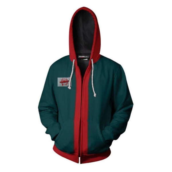Into The Spider-verse Hoodie Jacka Män Morales Kostym Huvad Kläder Casual Ytterkläder M