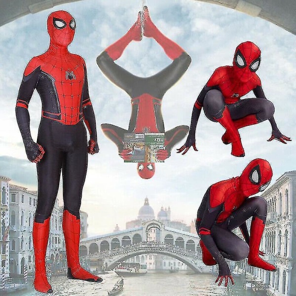 Bodysuit Voksne Barn Superhelt Rollespill Jumpsuit Fancy Up Costume 4-5 Years Spiderman Men