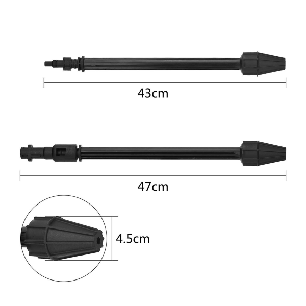 Høytrykkssprøytelanse for Krcher K2 K3 K4 K5 K6 K7, tilbehør til rengjøringsdyse for blaster