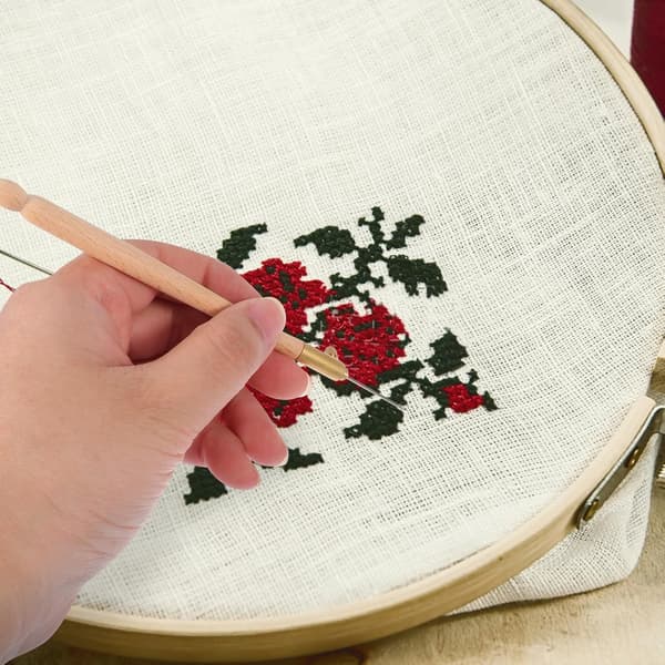 2 sæt hæklenåle med glatte nåle i rustfrit stål og ergonomisk design