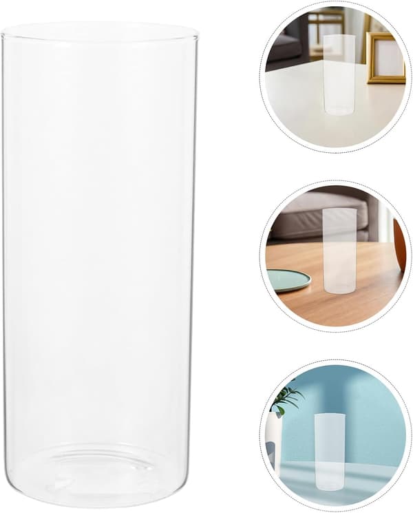 Cylinder Glasvas Dekorativ Glasvas Samtida Stil