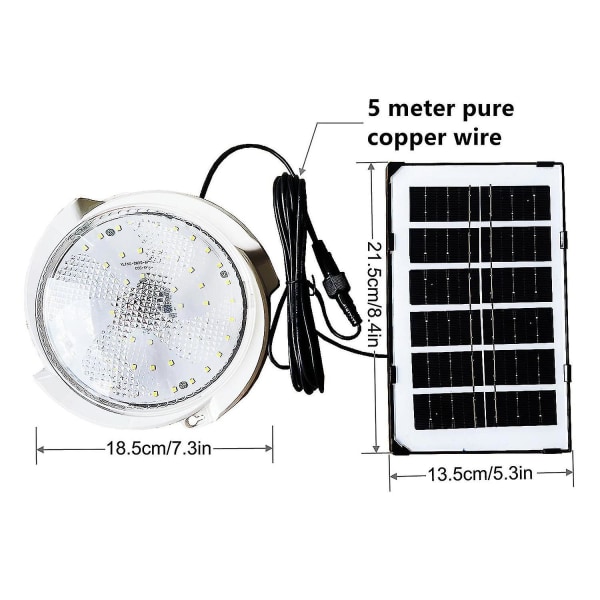 5 stk LED Solcelle-drevne Lyspærer for Utendørs Camping