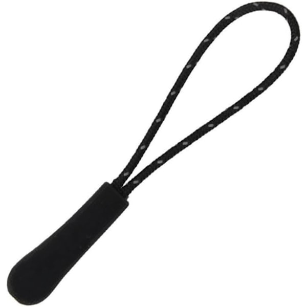 Dragkedjeetiketter Snören Dragkedjor 10-pack Dragkedjeförlängning Grier Reflex Svart