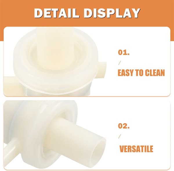 2 st väggmonterade tvålpumpbytespumpar för lotioner och flytande tvålar, plastmaterial, vit färg