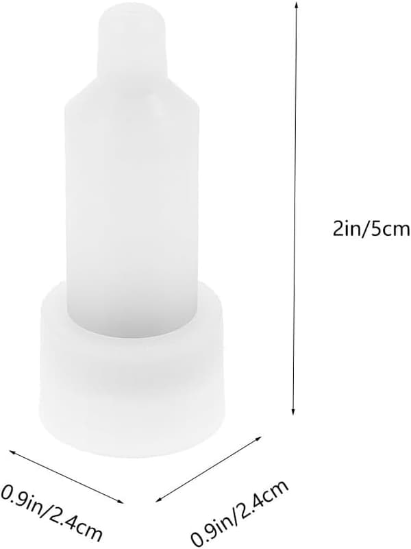 Såpedispenserhode Flaskehoder Erstatningsdel Hvit Plast 350ml Effektiv Såpedispensering